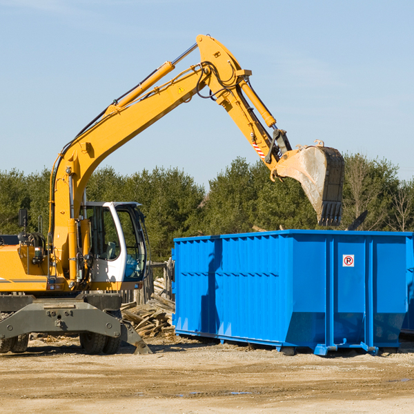 how does a residential dumpster rental service work in Webb